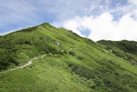 双六小屋へ向けて