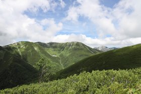 鷲羽岳と水晶岳