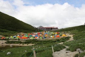 双六小屋のキャンプ場