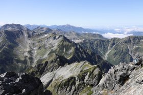 剱岳山頂からの景色