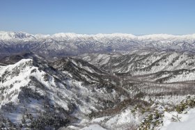 一面の雪山