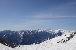 北アルプスの山々