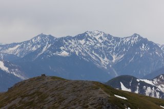 槍ヶ岳と穂高連峰