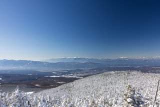 中央アルプスと木曾御嶽山