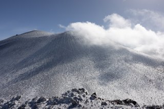 雲に覆われていく浅間山