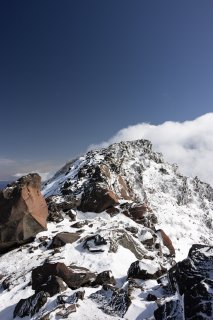 稜線と雲