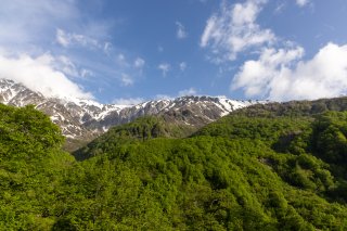 雪と青空