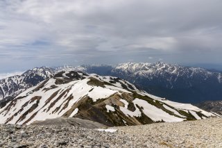 北アルプスの山々