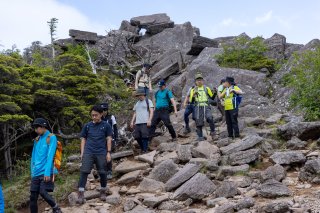 にゅうからの下山