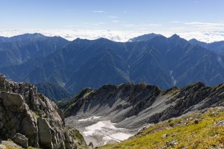 針ノ木岳、スバリ岳、蓮華岳、赤沢岳、爺ヶ岳