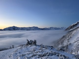 笠ヶ岳から鷲羽岳