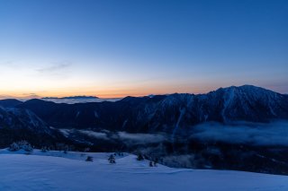 霞沢岳と八ヶ岳