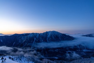 雲海と霞沢岳