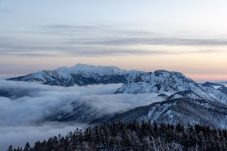 乗鞍岳と焼岳