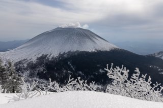 樹氷と浅間山