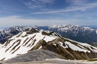 稜線から見る山々