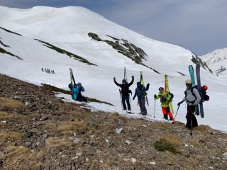 一の越から浄土山への稜線