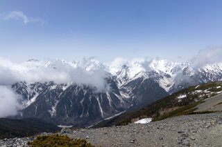 穂高連峰と槍ヶ岳