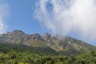 木曽御嶽山の稜線