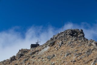 あと少しで山頂