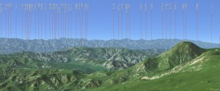 蓼科山と後ろ立山
