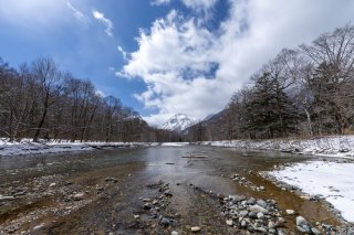 梓川と割谷山